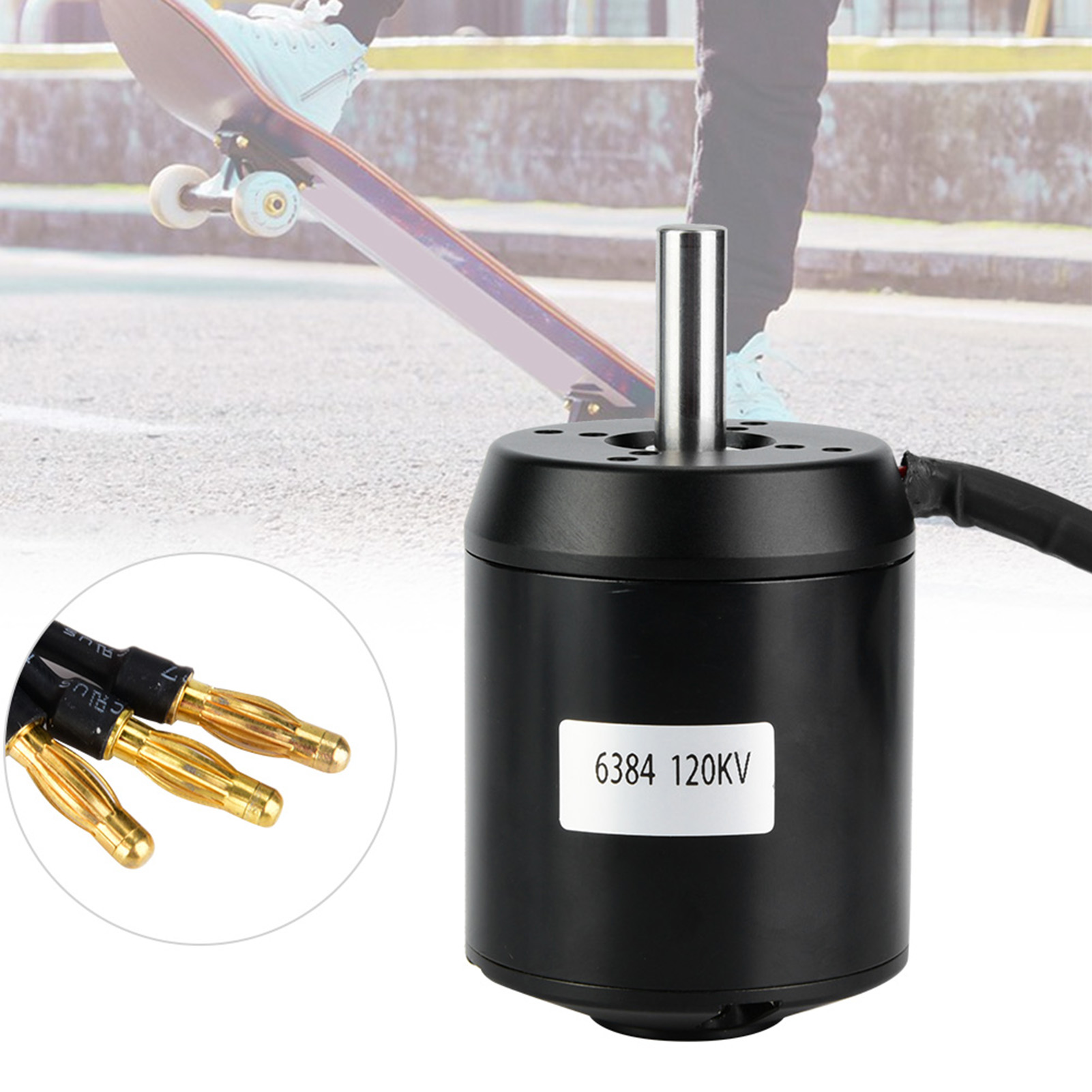 6384 Brushless Motor Sensored - 電動スクーター用ブラシレスモーター 6384 120KV BLDC アウトランナー型ブラシレスセンサーモーター（電動バランススクーター用）